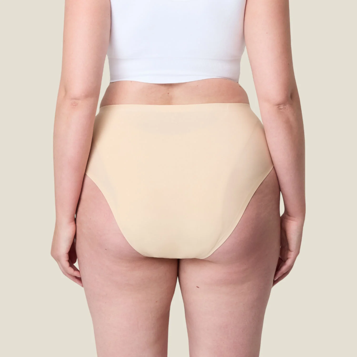 WUKA Stretch Seamless Midi Brief Heavy - Light Nude - Image 3