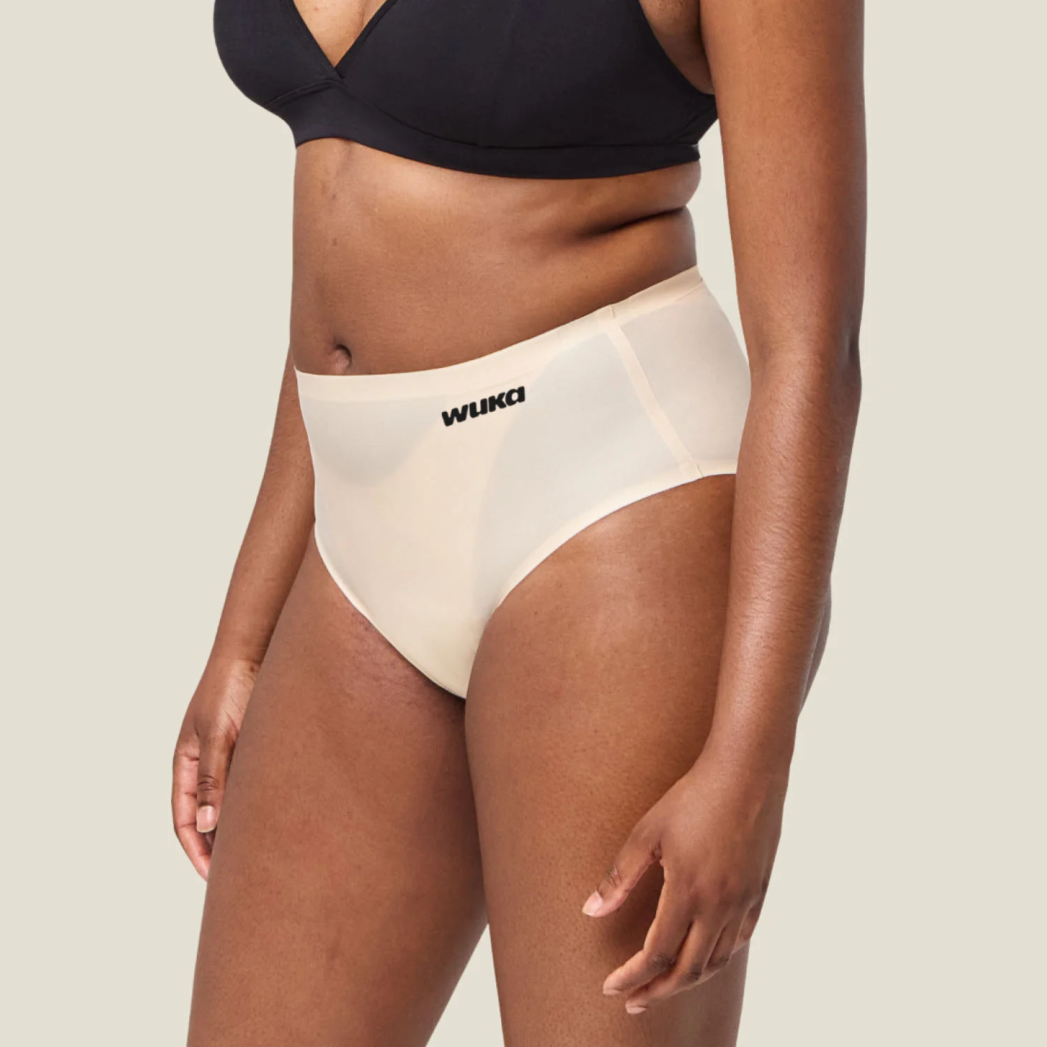 WUKA Stretch Seamless Midi Brief Heavy - Light Nude - Image 4