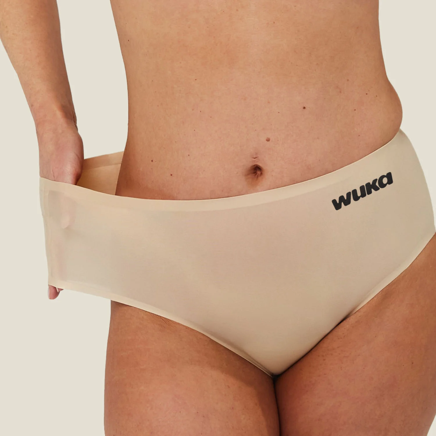 WUKA Stretch Seamless Midi Brief Heavy - Light Nude - Image 5